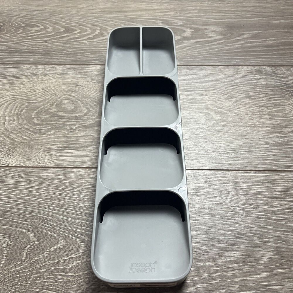 Joseph DrawerStore Compact Cutlery Organizer Kitchen‎ Drawer Tray Small Gray New